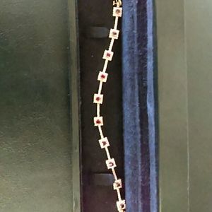 Ruby and diamond bracelet